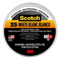 Scotch Professional Electrical Tape, White, 3/4 in. x 66 ft. x 7 Mil.