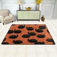thumbnail image 2 of SKYSONIC Halloween Spooky Cats Non-Slip Area Rug, Orange Cartoon Star Floor Carpet Comfort Floor Mats Decor for Indoor Front Porch Living Room Bedroom Kitchen, 36"x24", 2 of 7