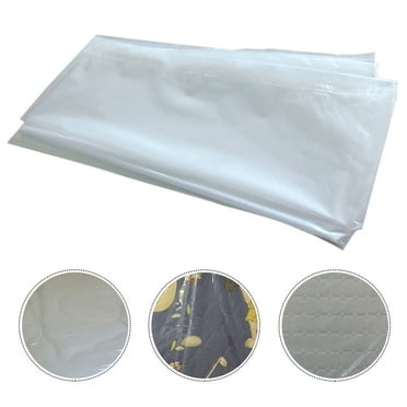 TOYMYTOY PE Selfadhesive Mattress Protector with Fine Workmanship for Protection Transparent for Mattress Size Less than 220x250cm