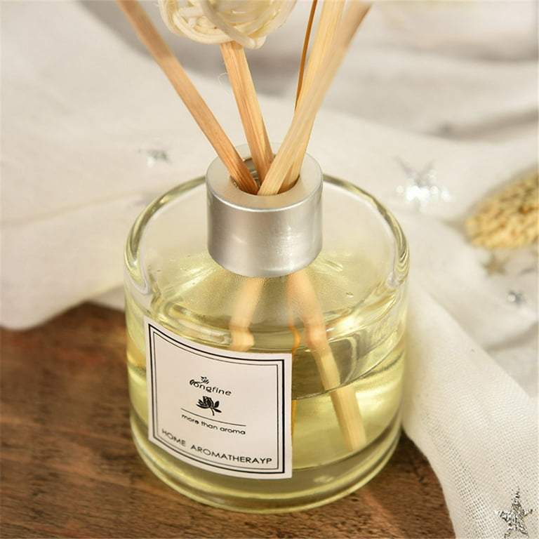 Reed Oil Diffusers with Natural Sticks, Glass Bottle and Scented Oil 50ML  Foam for Artificial Flower Arrangements 