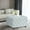 Blue, variant on Homebeez Middle Century Upholstered Tufted Coffee Table with Padded Seat, Large Square Ottoman for Living Room Home Office