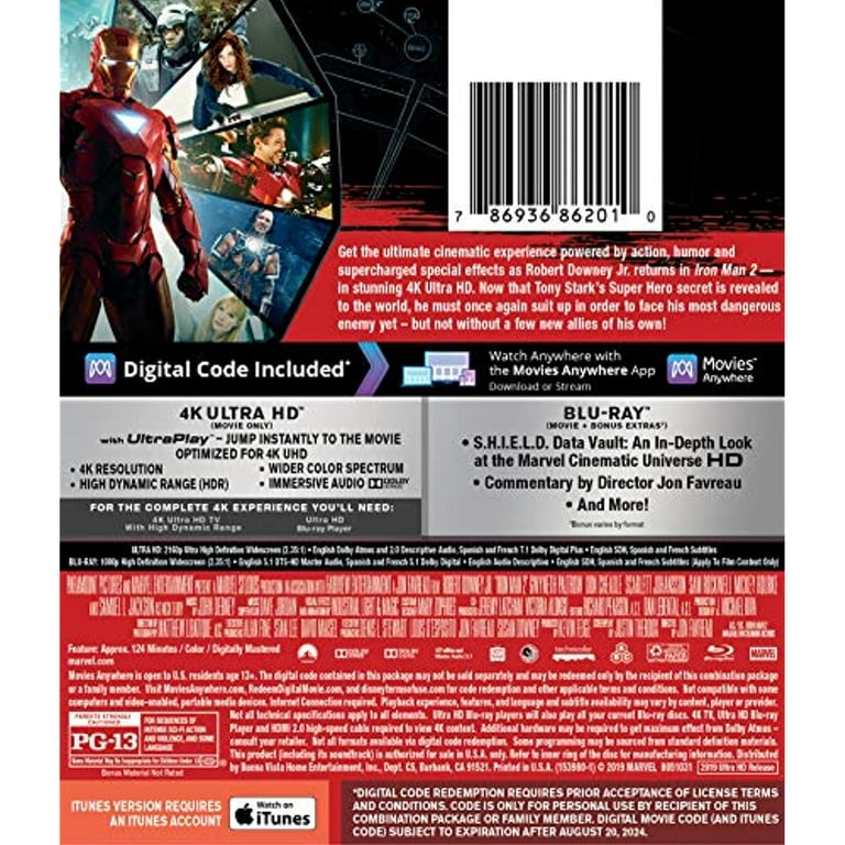 MARVEL - アイアンマン2　MovieNEX Blu-ray Amazon.co.jp: アイアンマン2 MovieNEX [ブルーレイ+DVD+