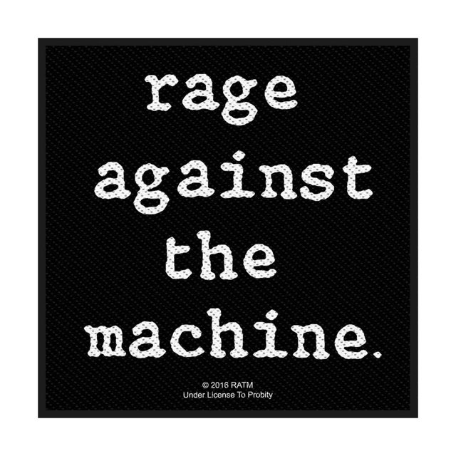 Rage Against the Machine - Parche Diseño Logotipo de Tela (Negro)
