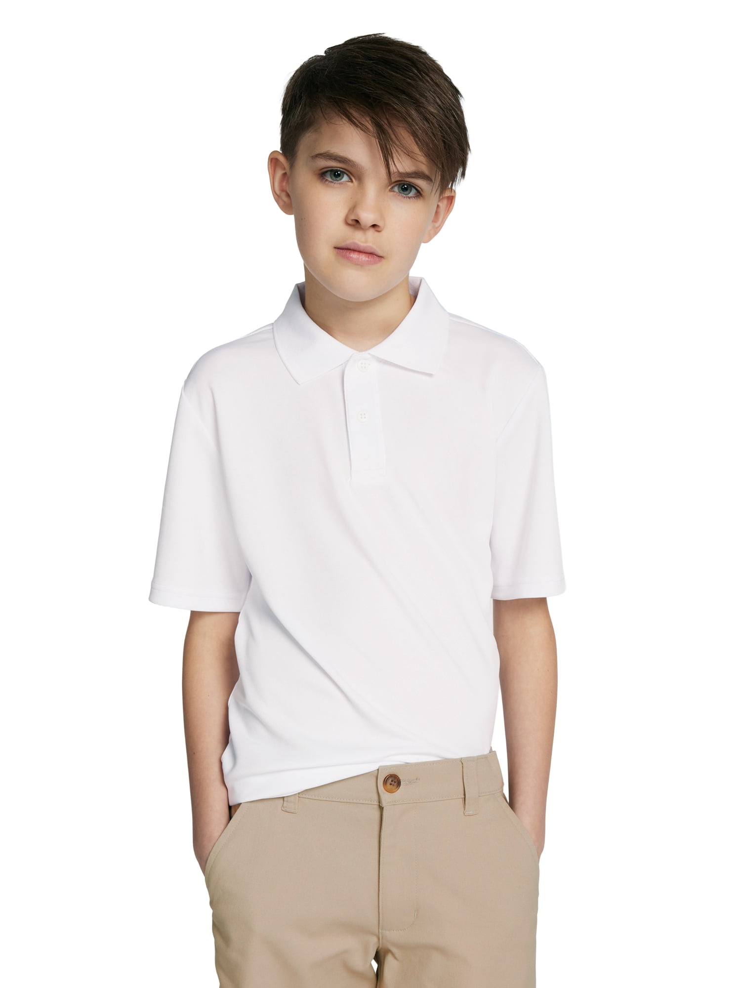 Wonder Nation Boys School Uniform Flat Front Shorts, Sizes 4-18 & Husky