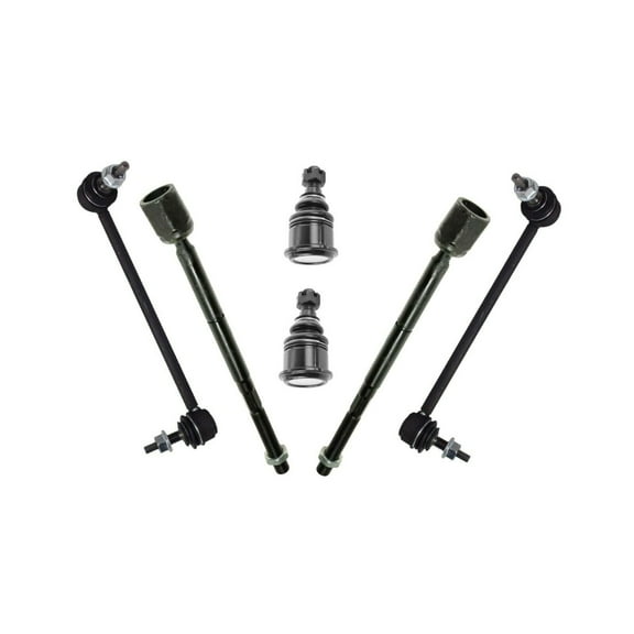 6 Pc Front Suspension Kit Tie Rod Ends   Lower Ball Joints   Sway Bar Links Fits select: 1995-2002 LINCOLN CONTINENTAL
