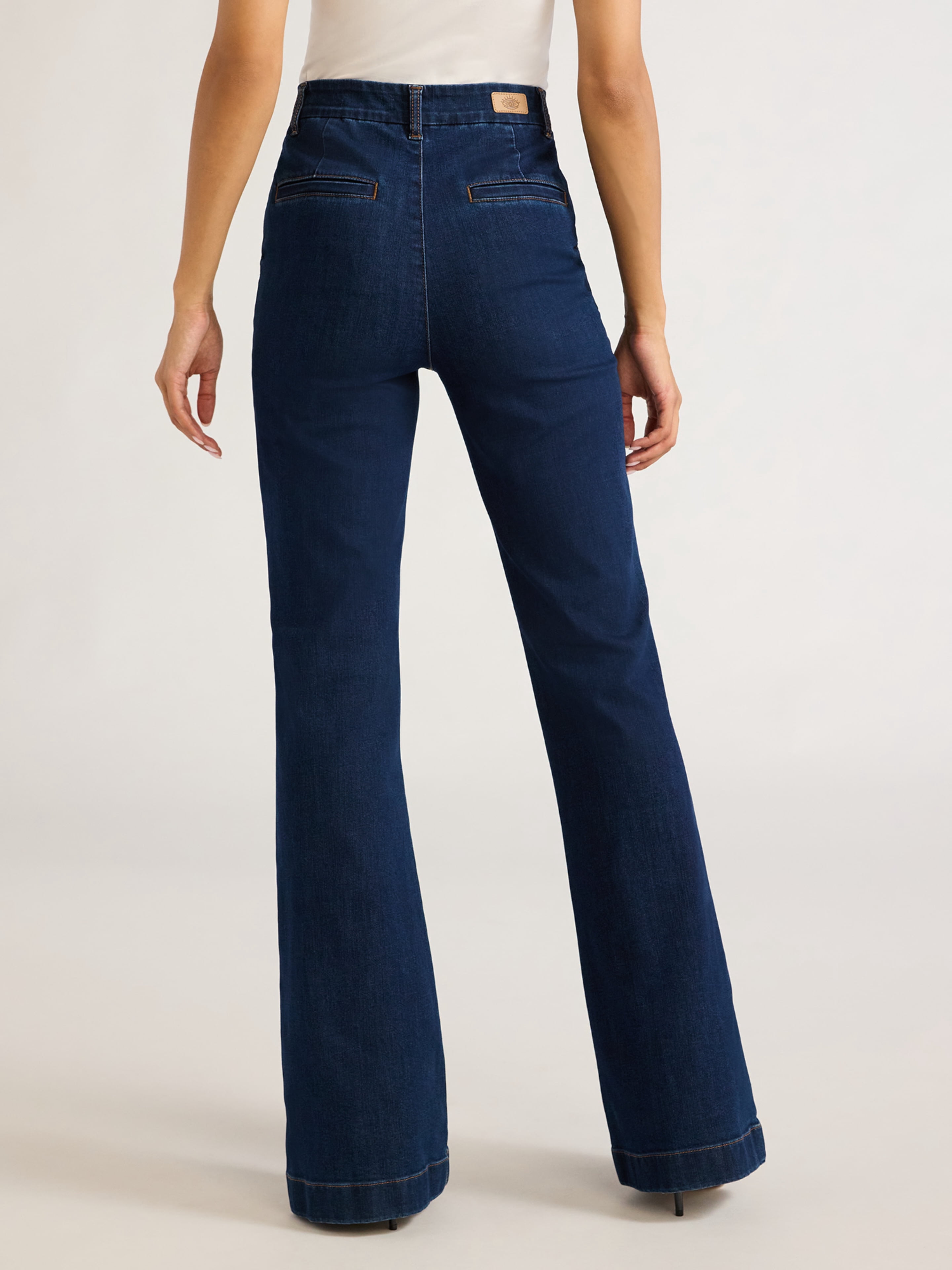 Sofia Jeans Women's Flare Trouser High-Rise Jeans, 30.5" inseam