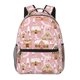 thumbnail image 1 of Fotbe Gingerbread Houses Pink Wonderland Mochila Casual con Estampado para Escuela, Viajes y Actividades al Aire Libre - Duradera, Ligera y Cómoda, 1 of 5