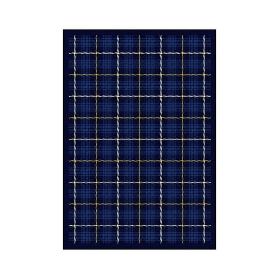 Bit O' Scotch 5'4" x 7'8" Area Rug In Color Seaside Blue