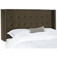 thumbnail image 3 of SAFAVIEH Keegan Winged Tufted Headboard with Nail Heads, Twin, Chocolate, 3 of 4