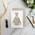 thumbnail image 4 of 5x7 Wedding Cards for Bridal Shower, Newly Wed, Marriage Gifts, Bride and Groom Gifts, Wedding Gifts for Newlyweds (Wedding Gown) Gold Foil, Laser Cut, 4 of 8
