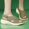 thumbnail image 6 of OKBOP Open Toe Orthopedic Sandals for Women Footbed Wedge Sandals Arch Support Casual Lightweight Non-Slip Shoes, 6 of 6