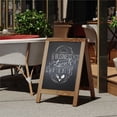 thumbnail image 3 of Flash Furniture Canterbury 30x20" A-Frame Wood Magnetic Chalkboard in Brown, 3 of 7
