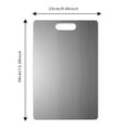 thumbnail image 3 of Grade Stainless Steel Cutting Board Kitchen Chopping Board with Non Double Design for Commercial and Home Use, 3 of 4