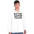 thumbnail image 5 of US Army Logo Hubby Defending Freedom Zip Hoodie Sweatshirt Women Brisco Brands L, 5 of 6