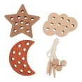 thumbnail image 2 of Juguete de Madera ANGGREK Juego de Enhebrar Haya Sapeli Rojo, 2 of 8