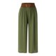 thumbnail image 4 of Gibobby pantalones mujer Pantalones anchos de mujer cómodos y elegantes (Verde, One Size), 4 of 5