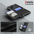 thumbnail image 5 of for Samsung Galaxy S24 Ultra Case Premium Leather RFID Blocking Wallet with Card Holder, Back Flip Cover Kickstand Magnetic Closure Shockproof Heavy Duty Case for Samsung Galaxy S24 Ultra,Black, 5 of 8