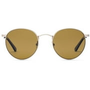 OTIS Flint Sunglasses, Brushed Gold/Brown Polar, 51-21-140
