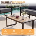 thumbnail image 5 of Clouddwell 4-Piece Patio Conversation Set, Heavy-Duty Metal Outdoor Furniture, Loveseat for Deck, Porch, Balcony (Gray), 5 of 8