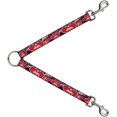 thumbnail image 1 of Dog Leash Splitter Angry Bunnies Close Up Purple Red Blue 1 Foot Long 1 Inch Wide, 1 of 1