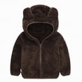 thumbnail image 2 of Godom Toddler Jacket Warm Ear Cute Boy Hooded Baby Kids Thick Zipper Girls Coat Outwear, 2 of 7