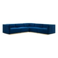 thumbnail image 2 of Conjure Channel Tufted Performance Velvet 5-Piece Sectional-EEI-5850-GLD-BLK, 2 of 5