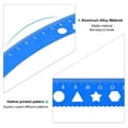 thumbnail image 5 of Uxcell Triangle Ruler Protractor Square and Ruler Set, 4 Pcs(Blue, 15cm/6"), 5 of 6