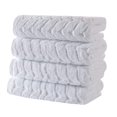 thumbnail image 1 of Juego de toallas de baño BAGNO MILANO de algodón turco, 4 toallas de mano, color blanco, 1 of 9