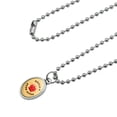 thumbnail image 2 of Apple-y Happily Ever After Funny Humor Antiqued Oval Charm Pendant with Chain, 2 of 4