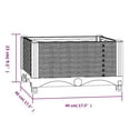 thumbnail image 4 of vidaXL Raised Bed 40x40x23 cm Polypropylene, 4 of 4