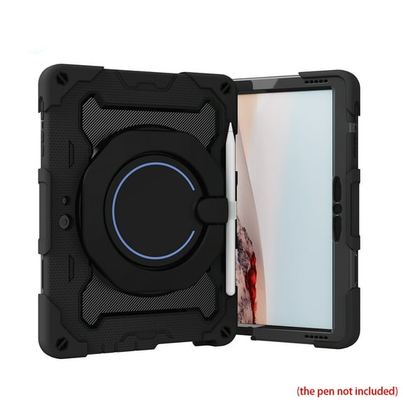 Dteck Handle Case for Microsoft Surface Go 3 2021 / Surface Go 2 2020 / Surface Go 2018, Heavy Duty Protective Case with 360° Rotating Handle Stand, Black