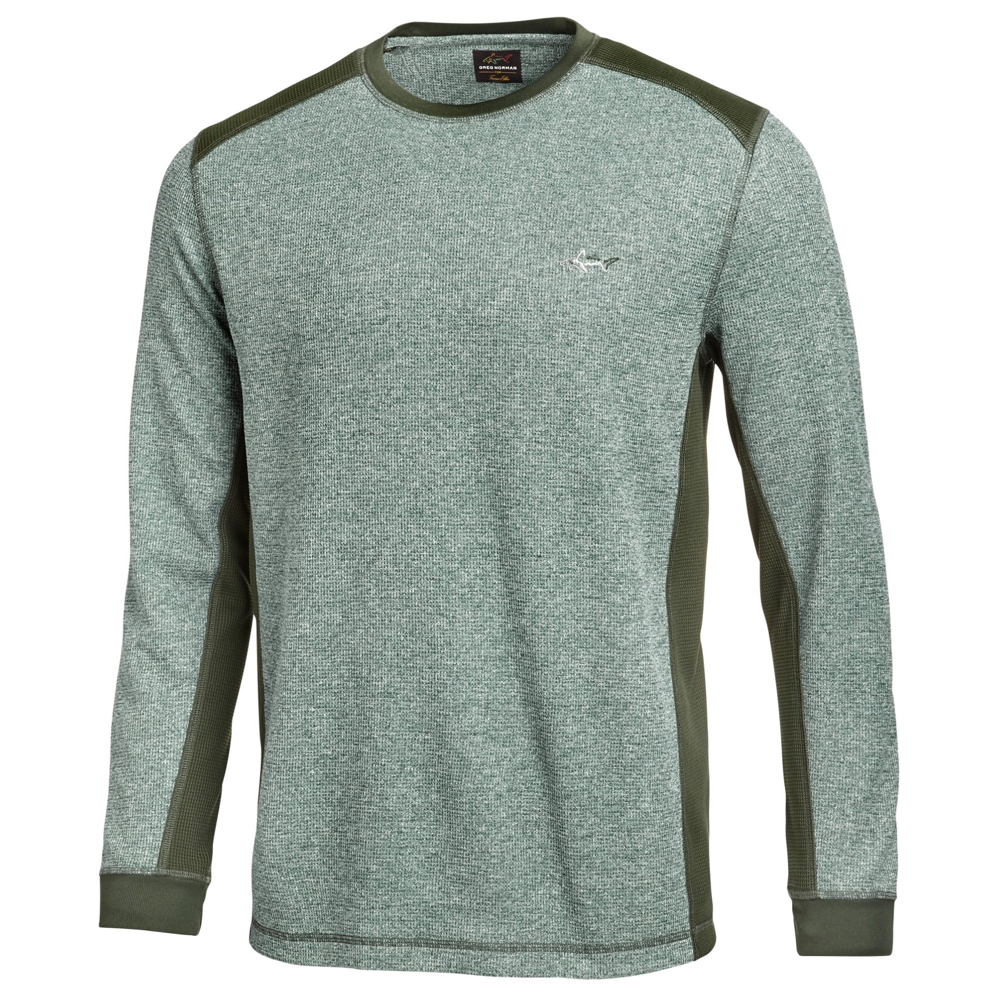 Greg Norman - Greg Norman Mens Colorblocked Basic T-Shirt, Green, Small 