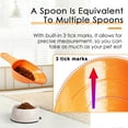thumbnail image 3 of Xioeram Pet Food Measuring Spoon for Dogs Cats Birds Accurate Measurements 1 Cup 1/2 Cup 1/4 Cup Food Measuring Tool Space Saving Design Versatile Pet Supplies, 3 of 8