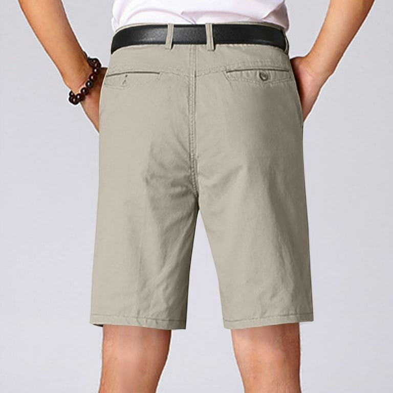 Hurxie Men's Chino Shorts Big and Tall Dress Shorts with Zipper Pocket  Summer Casual Golf Short Pants Gray,XXXL - Walmart.com