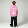 thumbnail image 5 of Toddler Boys Fashion Hoodie Sweatshirts with Large City Name Print Long Sleeve Sweatshirt Casual Fall Pullovers Size 4-5T,Pink, 5 of 8