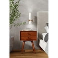 thumbnail image 2 of Alpine Furniture Flynn 2 Drawer Small Wood Nightstand in Acorn, 2 of 5