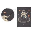 thumbnail image 5 of Yayeee Garden Flag 28" x 40" Double Sided Outdoor Yard Lawn Holiday Decorations, Black Astronaut Space, 5 of 6