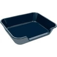 thumbnail image 5 of 2 Pack of Extra Large Cat Litter Box (ABS Material), Low Entry Senior Litter Pen for Geriatric Kitty Big Cats, Jumbo Pet Safe Litter Boxes Tray for Indoor Pets Potty (Dark Blue, 24"L x 20"W), 5 of 15