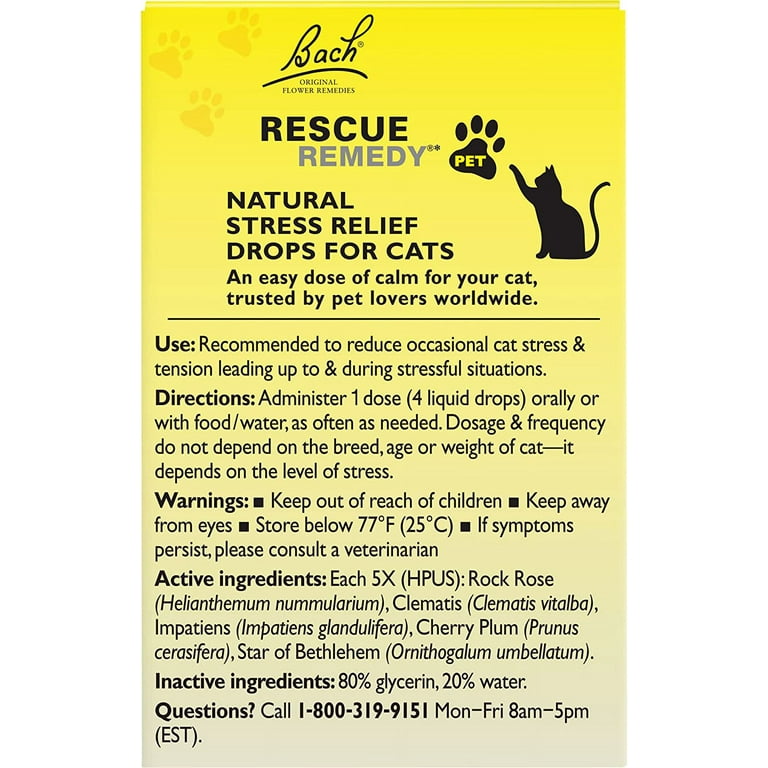 Bach rescue remedy for cats 2025