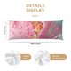 thumbnail image 3 of Balery Abstract Pink Gold Splash Funda Protectora para Almohada Corporal de Algodón Hipoalergénico con Cierre(55 x 21 pulgadas), Almohadas No Incluidas, 3 of 7