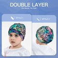 thumbnail image 6 of Sikiie Watercolor Mandala Toddler Beanie Kids Beanie Hat Warm Winter Hats for Boys Girls Knit Cap, 6 of 7