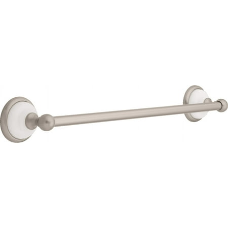 Franklin Brass 126879 18" Polished Chrome and White Bellini Towel Bar
