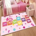 thumbnail image 3 of Hopscotch Kids Rug, Hop And Count - Fun and Educational, Durable Woven Anti Slip Floor Carpet, Kid’s Floor Play Mat for Bedroom, Nursery, Classroom, Sturdy, Gift for Girls & Boys, 3 of 10