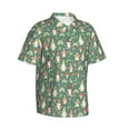 thumbnail image 2 of Daiia Mushrooms Gnome Hawaiian Shirt for Men Gentle Cotton Regular Short Sleeve Casual-3X-Large, 2 of 9