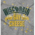 thumbnail image 2 of Wisconsin Say Cheese State Shape Men's Graphic T Shirt Tees Brisco Brands S, 2 of 4