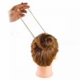 thumbnail image 2 of 100% Human Hair Updo Hairpieces, Ponytail Extensions For Quick Transformations, Donut Chignon, Easy To Use And Store, Invisible Elastic Edge Mesh (20 Pcs), 2 of 4