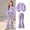 Purple, variant on Mooqilaa Girls Outfit Sets Long Sleeve, Spring Fall 2 Piece Graphic Girls Clothing Sets Size 10-12 Pink