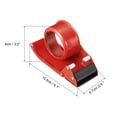 thumbnail image 2 of Uxcell 2.5'' Packing Tape Dispenser Heavy Tapes Cutter Adjustable Sealer, Red 2 Pack, 2 of 5