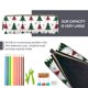 thumbnail image 5 of Balery Buffalo Plaid Christmas Trees Estuche de Lápices de Cuero Impreso, Estuche para Suministros de Arte, Estuche de Lápices con Cremallera, Estuche de Almacenamiento de Papelería, 5 of 7
