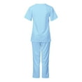 thumbnail image 4 of APEXFWDT Clearance Prime Day Scrubs Set for Women Nurse Uniform Jogger Suit Stretch Top and Pants with Pocket for Nurse Workwear, 4 of 6